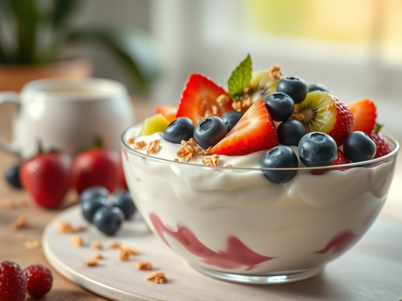 Fruity Greek Yoghurt Breakfast&nbsp;#deeskitchen
