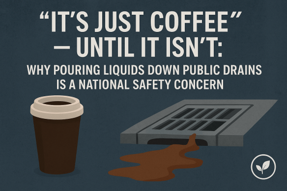 “It’s Just Coffee”—Until It Isn’t: Why Pouring Liquids Down Public Drains Is a National Safety&nbsp;Concern
